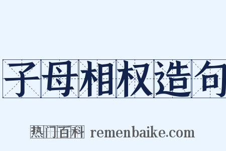 子母相权造句是什么意思的图片